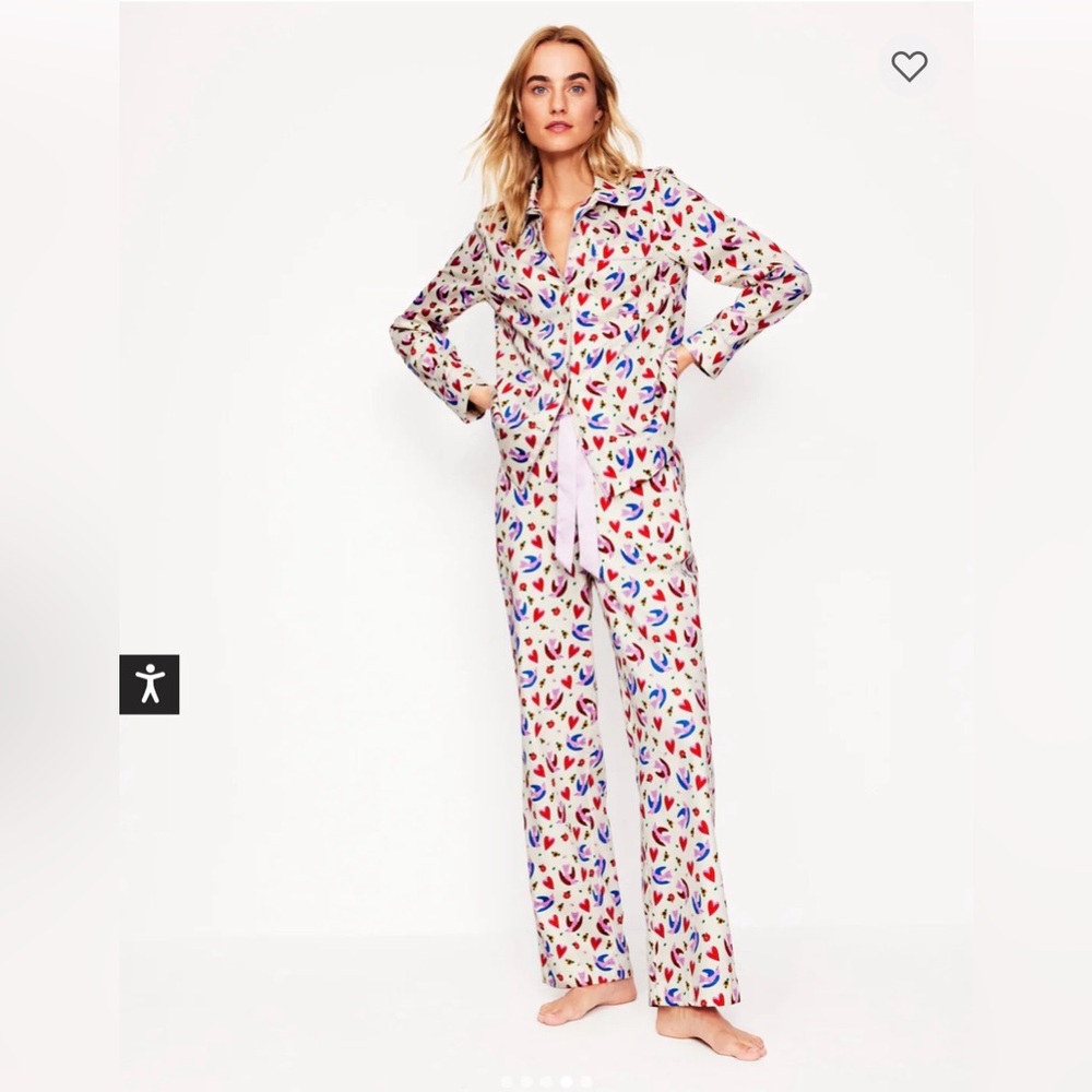 BODEN heart flutter PJ SET